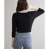 クールクール12Gリブ配色プルオーバー | VENCE share style【WOMEN】 | 詳細画像12 