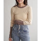 クールクール12Gリブ配色プルオーバー | VENCE share style【WOMEN】 | 詳細画像18 