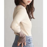 クールクール12Gリブ配色プルオーバー | VENCE share style【WOMEN】 | 詳細画像19 