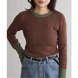 クールクール12Gリブ配色プルオーバー | VENCE share style【WOMEN】 | 詳細画像24 