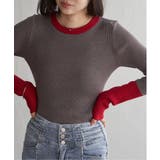 クールクール12Gリブ配色プルオーバー | VENCE share style【WOMEN】 | 詳細画像4 