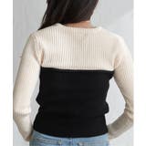 ウールライクビスチェ見え配色プルオーバー | VENCE share style【WOMEN】 | 詳細画像12 