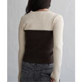 ウールライクビスチェ見え配色プルオーバー | VENCE share style【WOMEN】 | 詳細画像18 