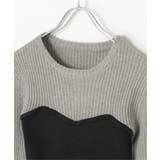 ウールライクビスチェ見え配色プルオーバー | VENCE share style【WOMEN】 | 詳細画像28 