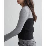 ウールライクビスチェ見え配色プルオーバー | VENCE share style【WOMEN】 | 詳細画像4 