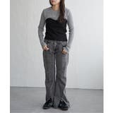 ウールライクビスチェ見え配色プルオーバー | VENCE share style【WOMEN】 | 詳細画像6 