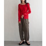 【2点セット】レーヨンポリネックデザインリブカーディガン | VENCE share style【WOMEN】 | 詳細画像10