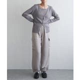 【2点セット】レーヨンポリネックデザインリブカーディガン | VENCE share style【WOMEN】 | 詳細画像4