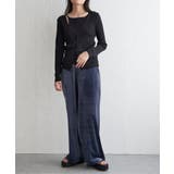 【2点セット】レーヨンポリネックデザインリブカーディガン | VENCE share style【WOMEN】 | 詳細画像5