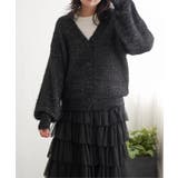 ブラック | ラメシャギーカーディガン | VENCE share style【WOMEN】