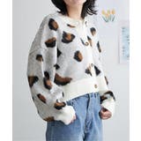ヒョウ柄ショートガーディガン | VENCE share style【WOMEN】 | 詳細画像14