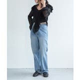 メッシュフリルジップカーディガン | VENCE share style【WOMEN】 | 詳細画像9 