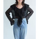 メッシュフリルジップカーディガン | VENCE share style【WOMEN】 | 詳細画像12 