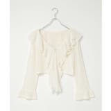 メッシュフリルジップカーディガン | VENCE share style【WOMEN】 | 詳細画像14 