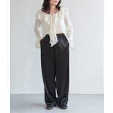 メッシュフリルジップカーディガン | VENCE share style【WOMEN】 | 詳細画像2 