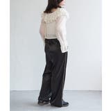 メッシュフリルジップカーディガン | VENCE share style【WOMEN】 | 詳細画像4 