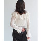 メッシュフリルジップカーディガン | VENCE share style【WOMEN】 | 詳細画像7 