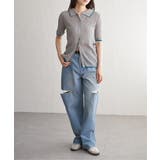 麻タッチ襟付きカーディガン | VENCE share style【WOMEN】 | 詳細画像25