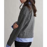 アルパカタッチシャツドッキングカーディガン | VENCE share style【WOMEN】 | 詳細画像3 