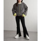 アルパカタッチ配色カーディガン | VENCE share style【WOMEN】 | 詳細画像14 