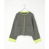 アルパカタッチ配色カーディガン | VENCE share style【WOMEN】 | 詳細画像26 