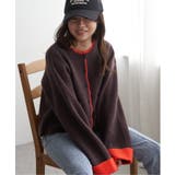 アルパカタッチ配色カーディガン | VENCE share style【WOMEN】 | 詳細画像2 