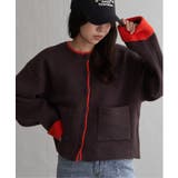 アルパカタッチ配色カーディガン | VENCE share style【WOMEN】 | 詳細画像3 