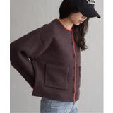 アルパカタッチ配色カーディガン | VENCE share style【WOMEN】 | 詳細画像4 