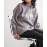 ライトグレー | FIOREロゴジャガードニット | VENCE share style【WOMEN】