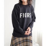 ブラック | FIOREロゴジャガードニット | VENCE share style【WOMEN】