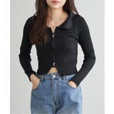 ダブルジップショートリブニット | VENCE share style【WOMEN】 | 詳細画像10 