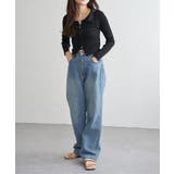 ダブルジップショートリブニット | VENCE share style【WOMEN】 | 詳細画像14 