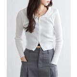 ダブルジップショートリブニット | VENCE share style【WOMEN】 | 詳細画像1 