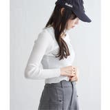 ダブルジップショートリブニット | VENCE share style【WOMEN】 | 詳細画像2 