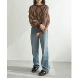 5Gヒョウタン柄ジャガードプルオーバー | VENCE share style【WOMEN】 | 詳細画像8 