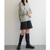 ミックスアームウォーマー風Vネックプルオーバー | VENCE share style【WOMEN】 | 詳細画像8 