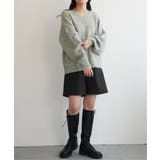 ミックスアームウォーマー風Vネックプルオーバー | VENCE share style【WOMEN】 | 詳細画像9 