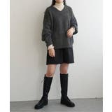 ミックスアームウォーマー風Vネックプルオーバー | VENCE share style【WOMEN】 | 詳細画像13 