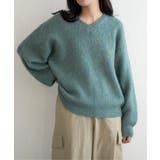 ミックスアームウォーマー風Vネックプルオーバー | VENCE share style【WOMEN】 | 詳細画像16 