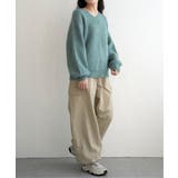 ミックスアームウォーマー風Vネックプルオーバー | VENCE share style【WOMEN】 | 詳細画像19 