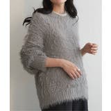 グレイ | フェイクフェザー天竺プルオーバー | VENCE share style【WOMEN】