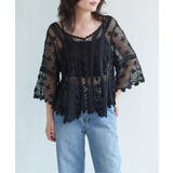 ブラック | かぎ編みトップス | VENCE share style【WOMEN】