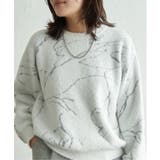 アイボリー | ニュアンス柄シャガードプルオーバー | VENCE share style【WOMEN】