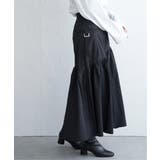 ブラック | ナイロンティアードミリタリースカート | VENCE share style【WOMEN】