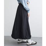 ブラック | ナイロンバルーンスカート | VENCE share style【WOMEN】