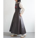 ブラウン | 合皮ジャンスカ | VENCE share style【WOMEN】