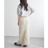 麻タッチフリンジニットストレートスカート | VENCE share style【WOMEN】 | 詳細画像4