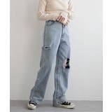 ダメージワイドデニムパンツ | VENCE share style【WOMEN】 | 詳細画像7 