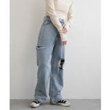 ダメージワイドデニムパンツ | VENCE share style【WOMEN】 | 詳細画像8 