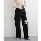 ダメージワイドデニムパンツ | VENCE share style【WOMEN】 | 詳細画像12 